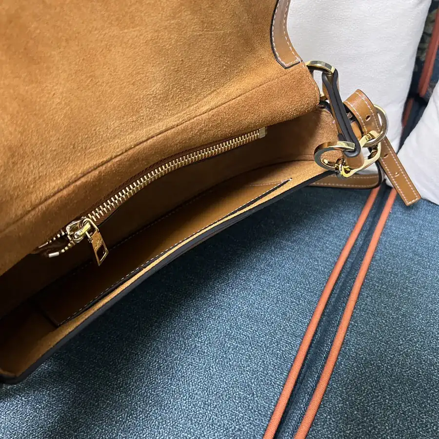 GARAVANI OHVAL Small Calfskin Handbag with Rotating V Logo Signature Clasp