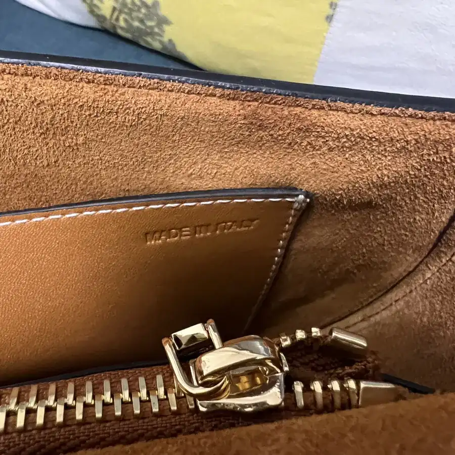 GARAVANI OHVAL Small Calfskin Handbag with Rotating V Logo Signature Clasp