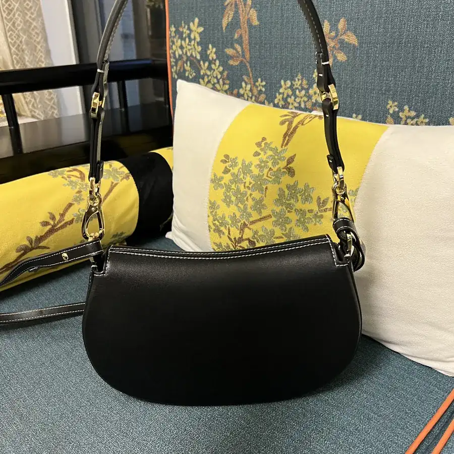 GARAVANI OHVAL Small Calfskin Tote with Rotating V Logo Signature Closure