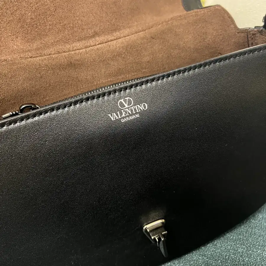 GARAVANI OHVAL Small Calfskin Bag with Rotating VLOGO Signature Clasp