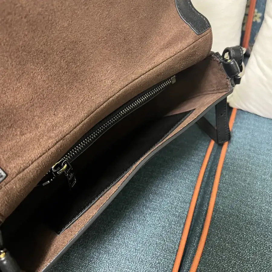 GARAVANI OHVAL Small Calfskin Bag with Rotating VLOGO Signature Clasp