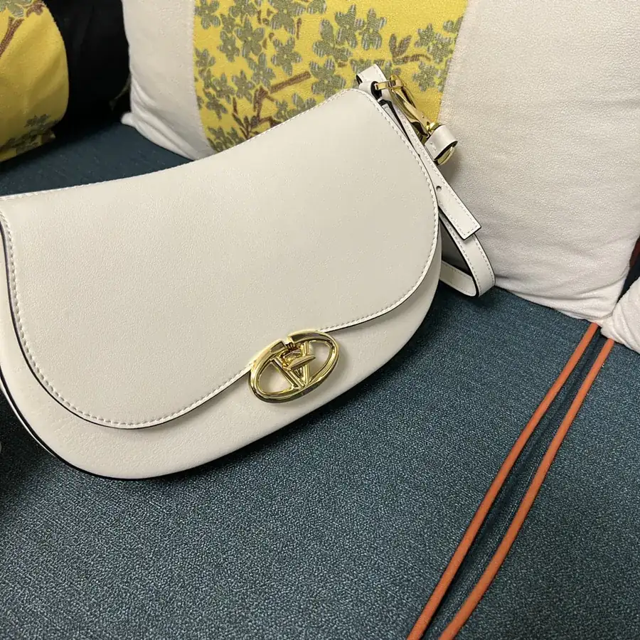 GARAVANI OHVAL Small Calfskin Bag with Rotating VLOGO Signature Clasp