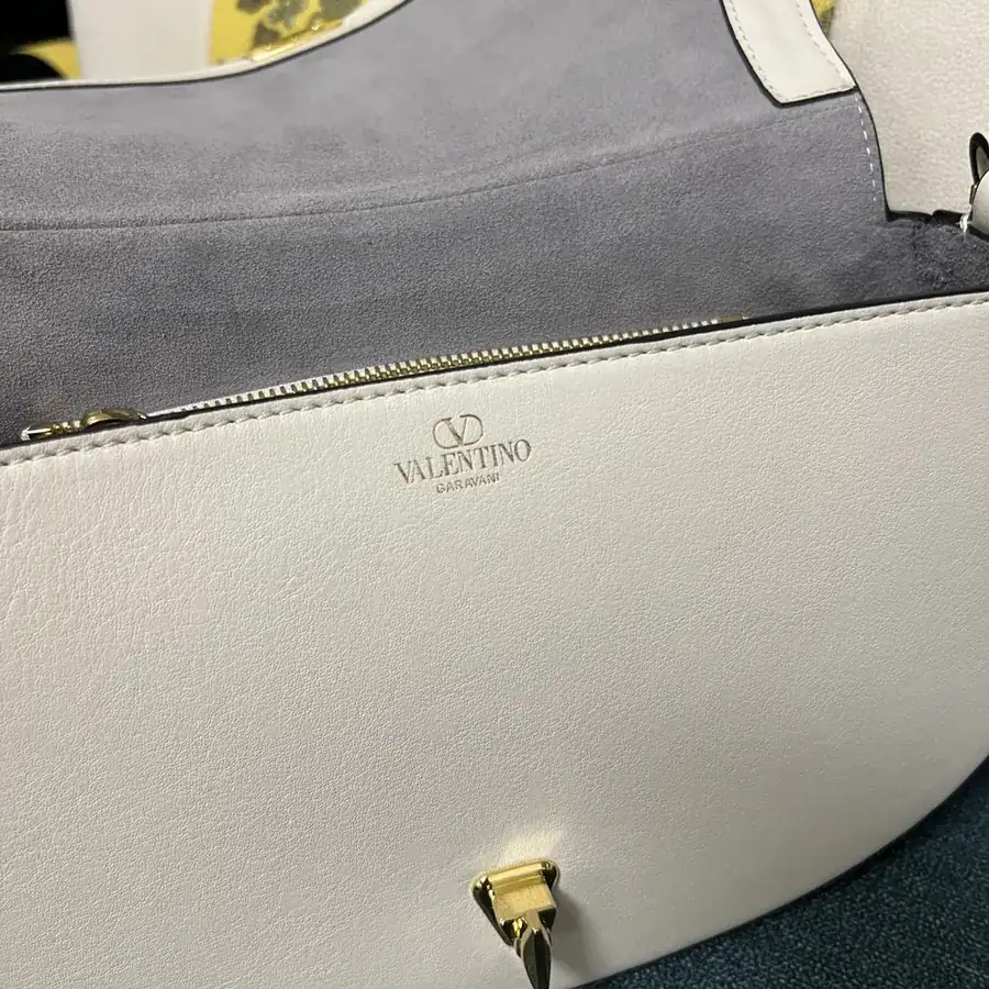 GARAVANI OHVAL Small Calfskin Bag with Rotating VLOGO Signature Clasp