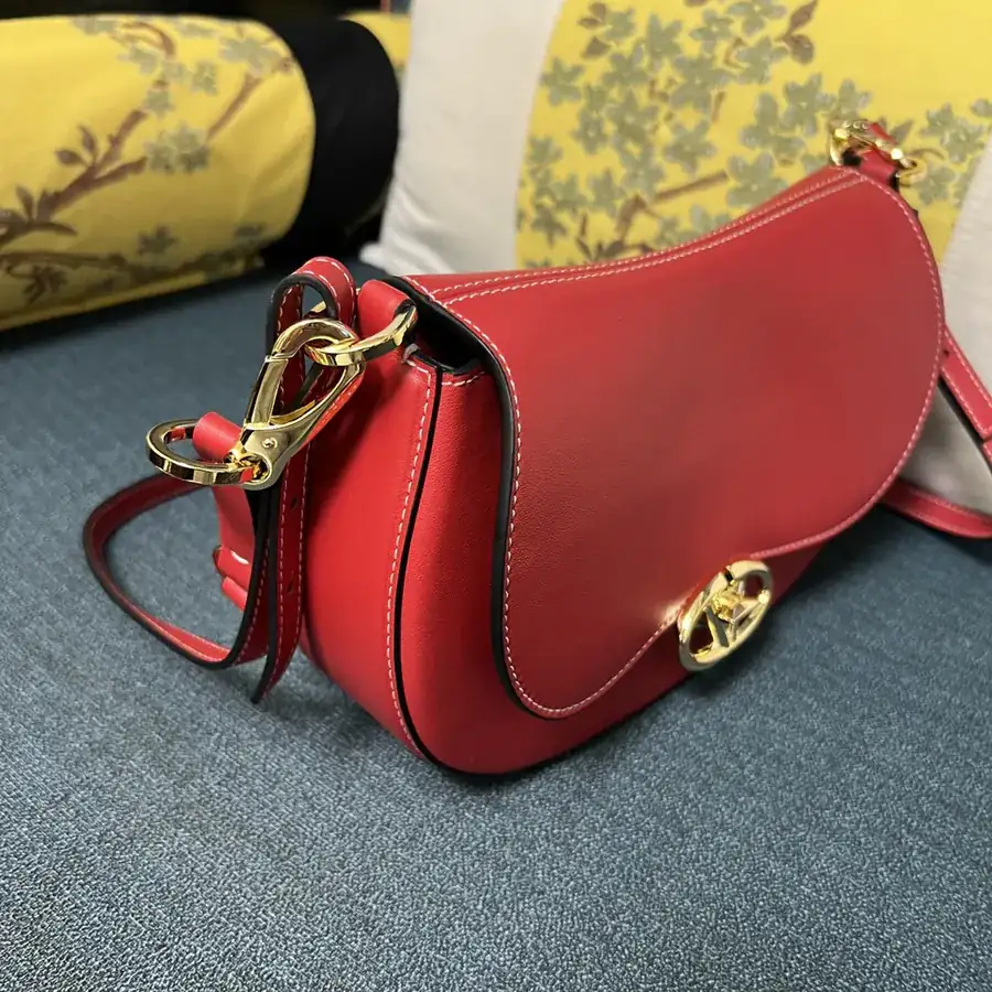 GARAVANI OHVAL Small Calfskin Tote with Rotating VLOGO Signature Closure