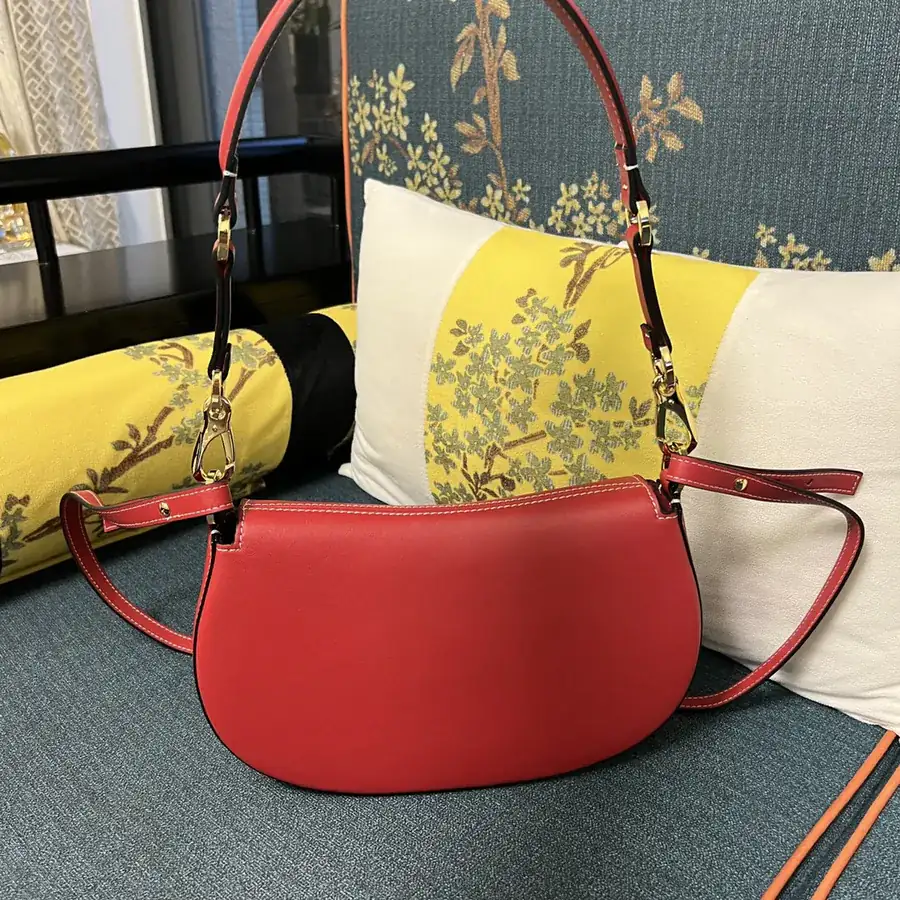 GARAVANI OHVAL Small Calfskin Tote with Rotating VLOGO Signature Closure