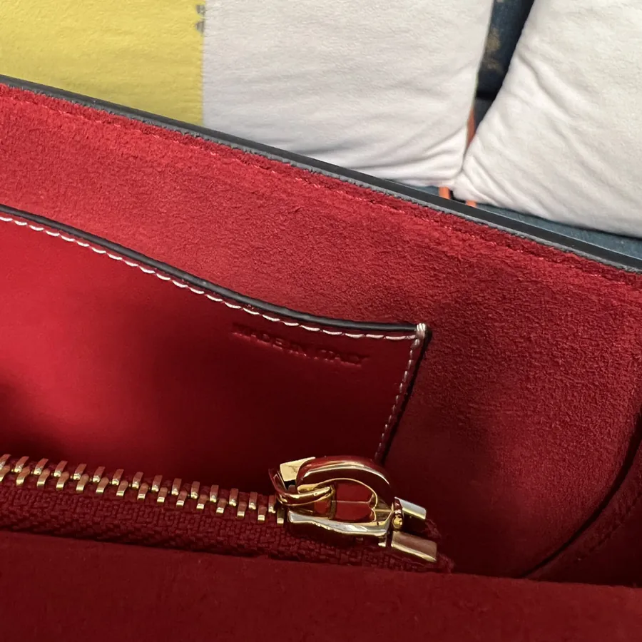 GARAVANI OHVAL Small Calfskin Tote with Rotating VLOGO Signature Closure