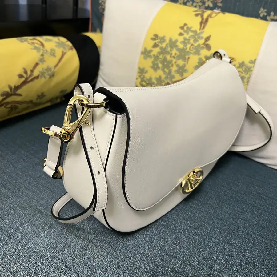 GARAVANI OHVAL Large Calfskin Bag with VLOGO Signature Rotating Clasp