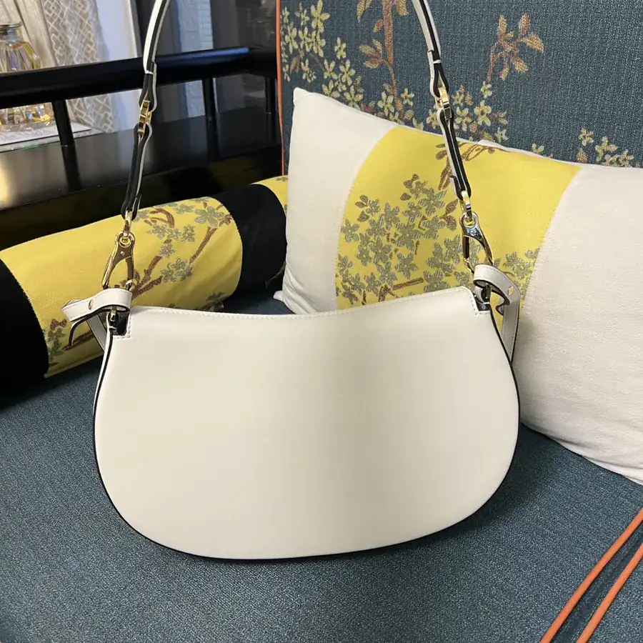 GARAVANI OHVAL Large Calfskin Bag with VLOGO Signature Rotating Clasp