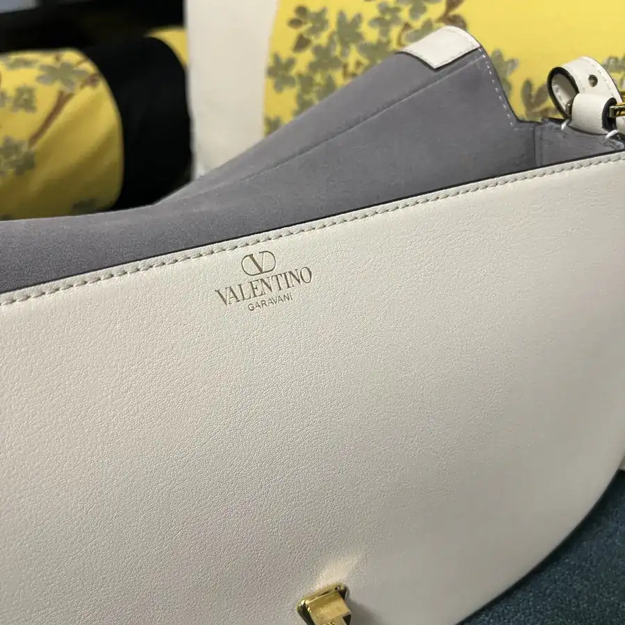 GARAVANI OHVAL Large Calfskin Bag with VLOGO Signature Rotating Clasp