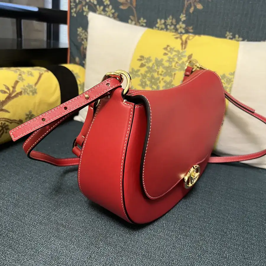 GARAVANI OHVAL Large Calfskin Handbag with VLOGO Signature Rotating Clasp