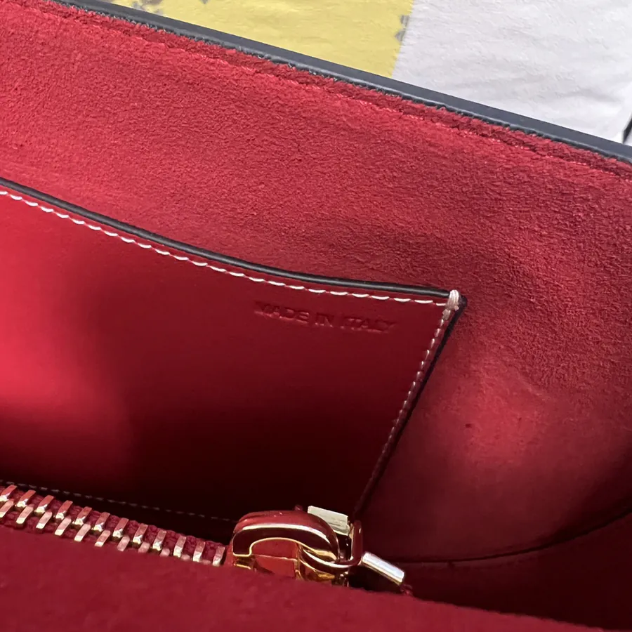 GARAVANI OHVAL Large Calfskin Handbag with VLOGO Signature Rotating Clasp