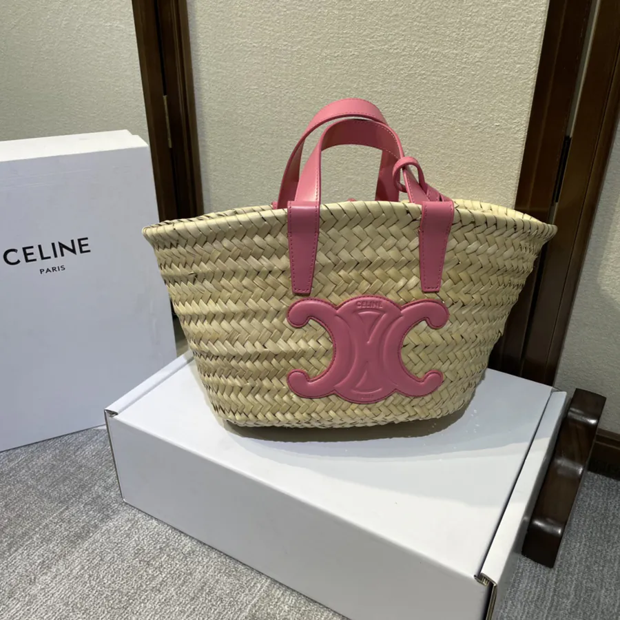 TEEN TRIOMPHE CLASSIC Straw Basket Tote