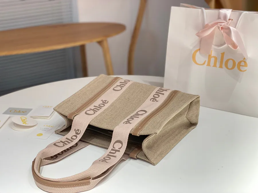 Chloe Woody Family Tote Rosy Pink