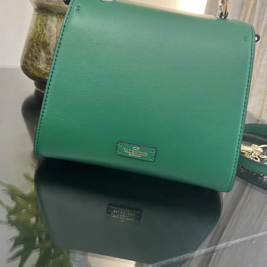 VSLING Small Calfskin Handbag with Adjustable Strap