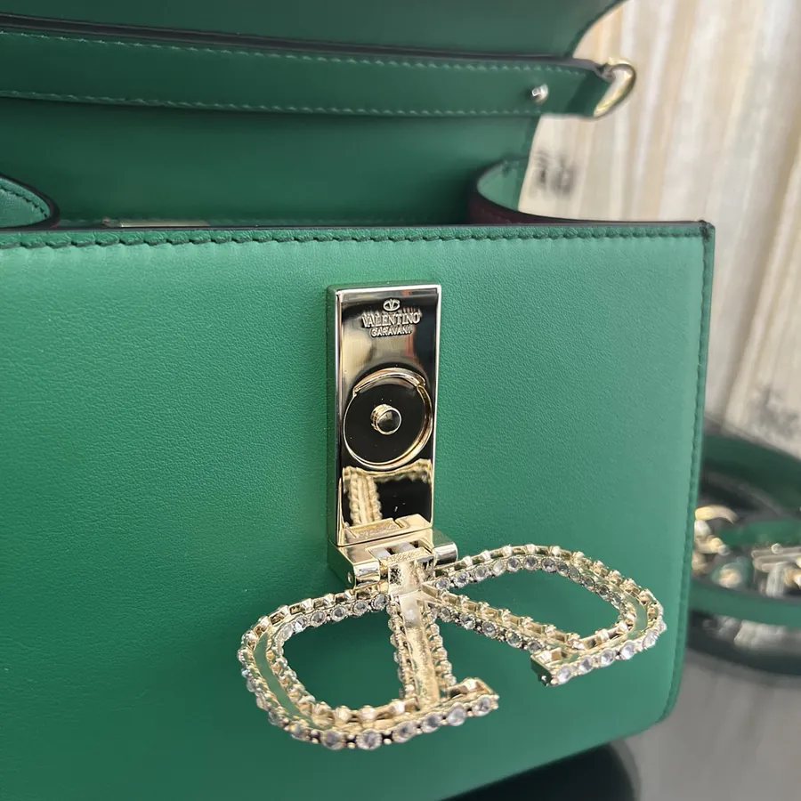 VSLING Small Calfskin Handbag with Adjustable Strap