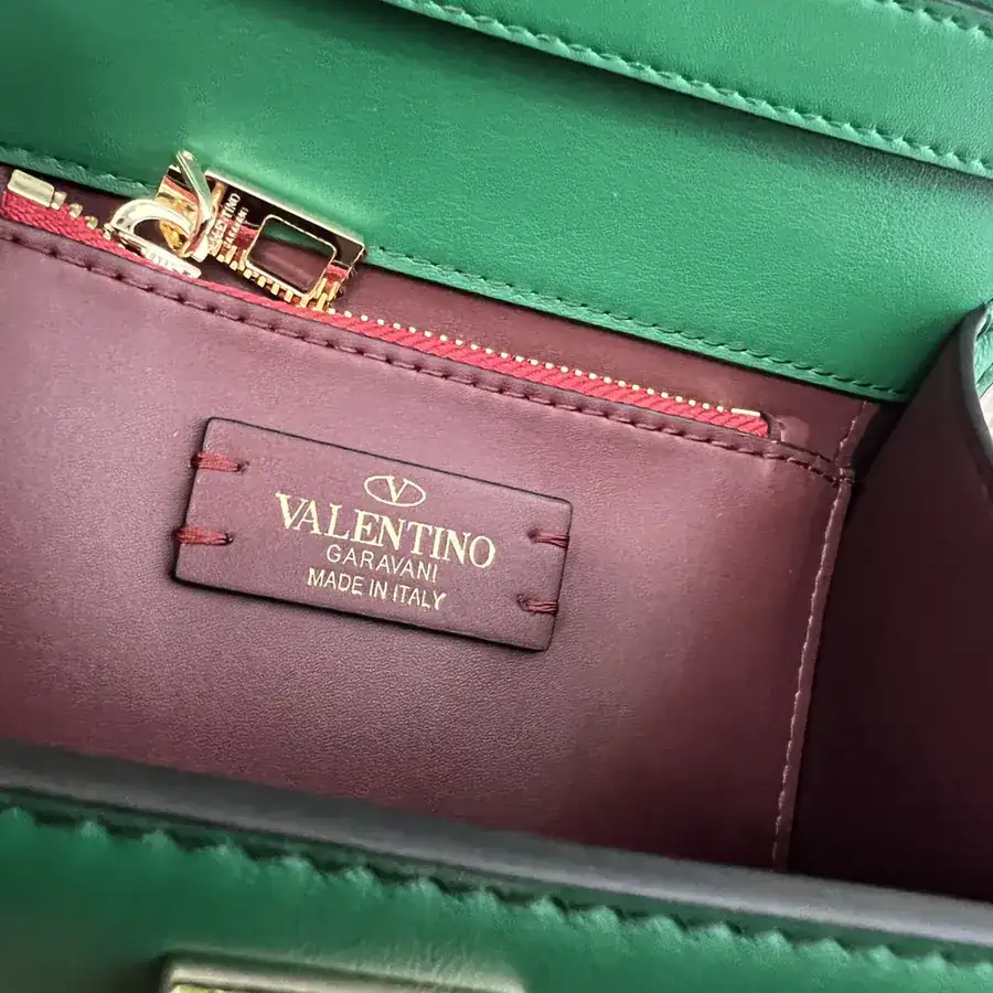VSLING Small Calfskin Handbag with Adjustable Strap