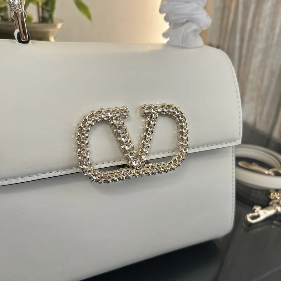 VSLING Mini Calfskin Handbag with Adjustable Strap