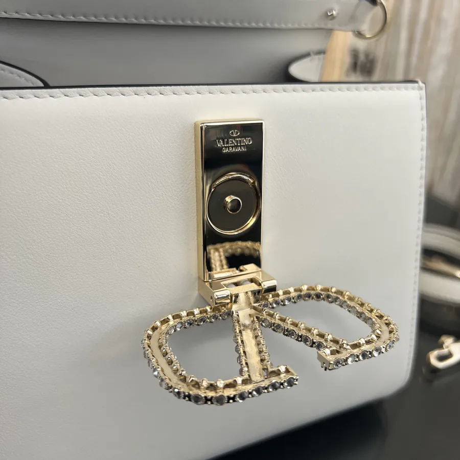 VSLING Mini Calfskin Handbag with Adjustable Strap