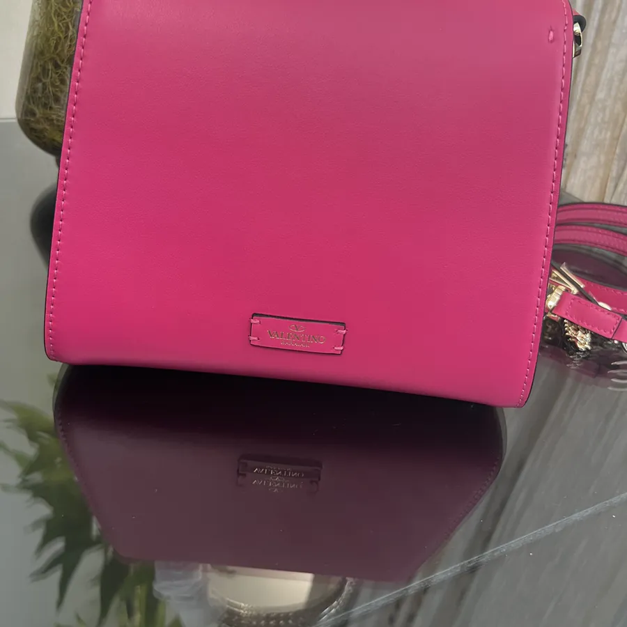VSLING Small Calfskin Handbag with Adjustable Strap