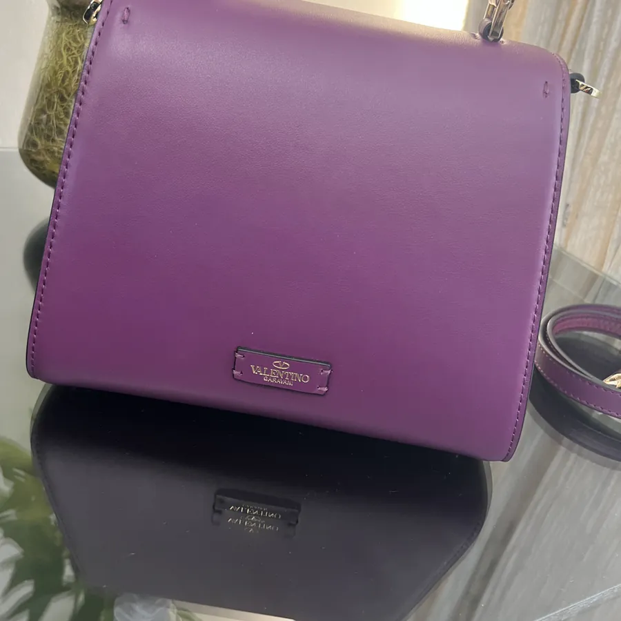 VSLING Small Handbag with Crystal Accents and Adjustable Strap