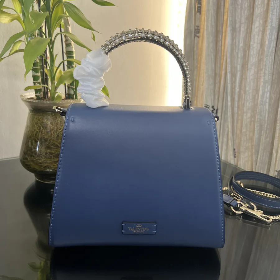 VSLING Mini Calfskin Handbag with Adjustable Strap
