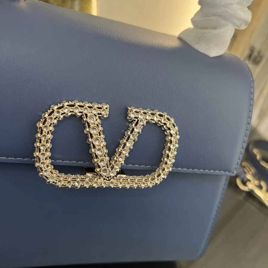 VSLING Mini Calfskin Handbag with Adjustable Strap
