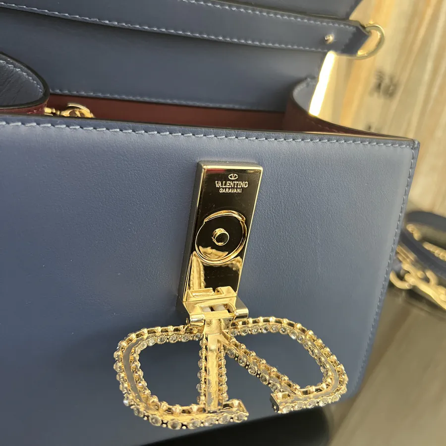 VSLING Mini Calfskin Handbag with Adjustable Strap