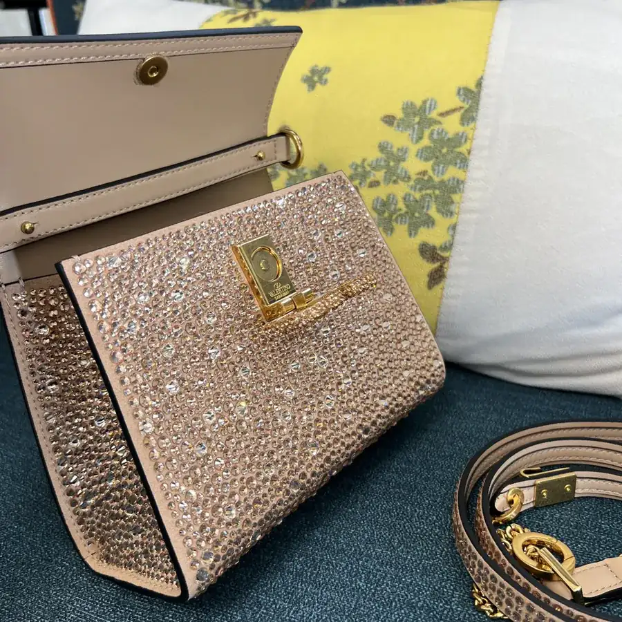 VSLING Mini Alligator Skin Clutch with Adjustable Strap
