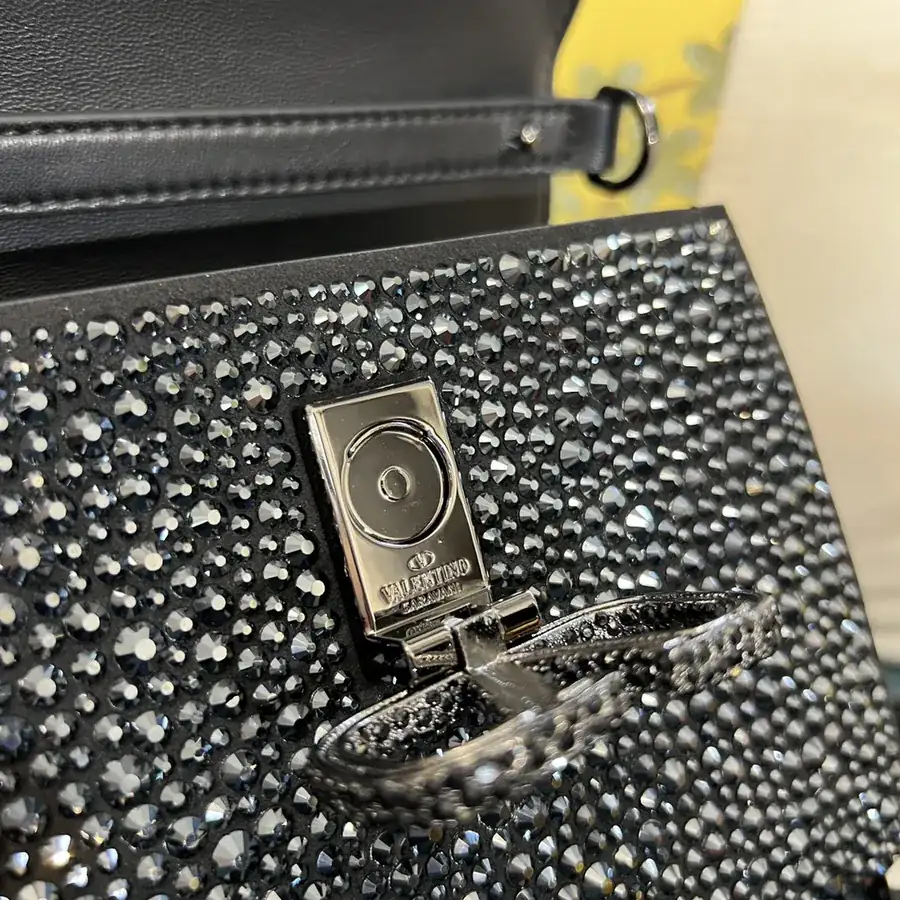 VSLING Mini Alligator Skin Handbag with Adjustable Strap