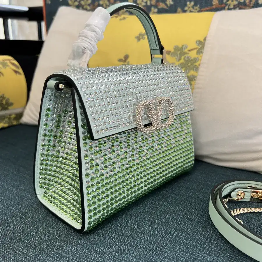 VSLING Mini Alligator Skin Clutch with Adjustable Strap
