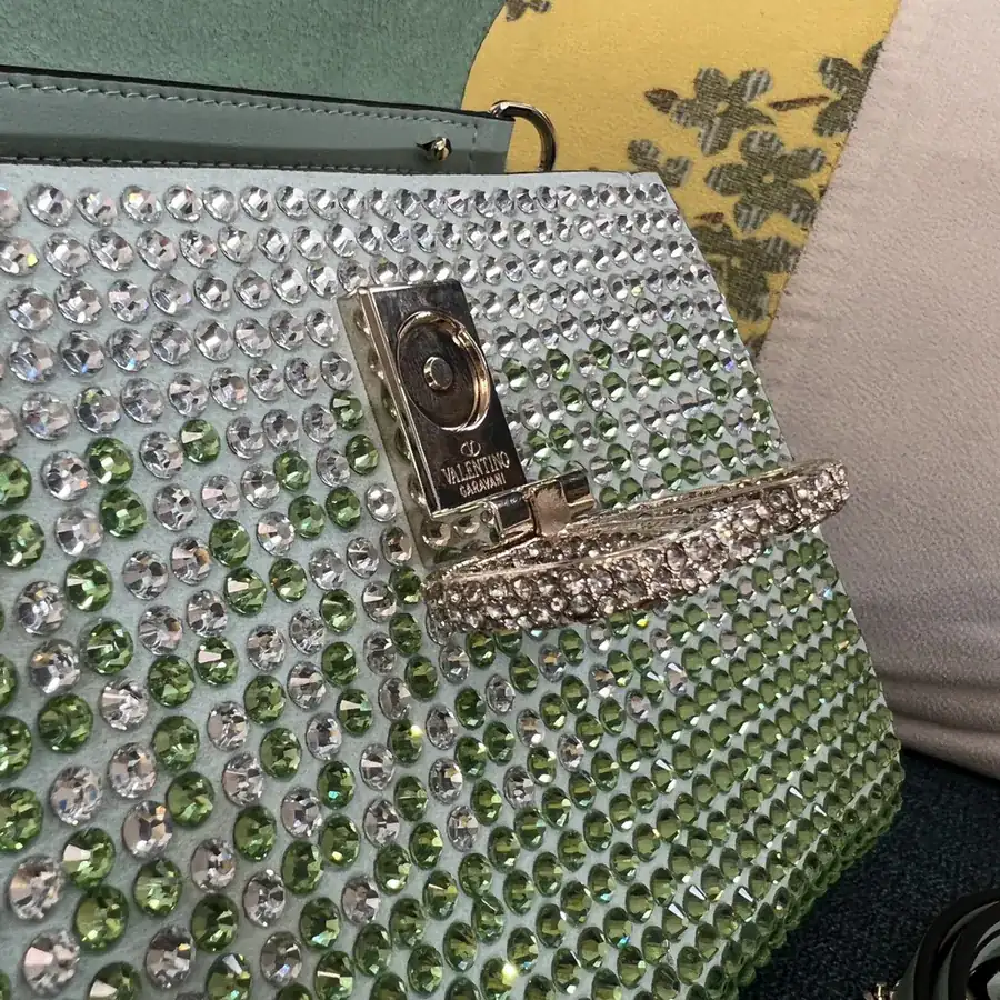 VSLING Mini Alligator Skin Clutch with Adjustable Strap