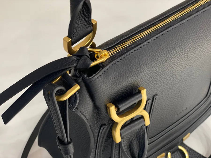Chloe Marcie Bucket Bag in Black
