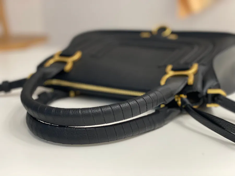 Chloe Marcie Bucket Bag in Black