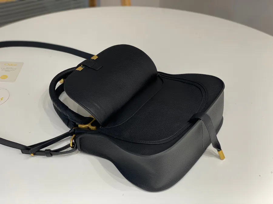 Chloe Marcie Bucket Bag in Black