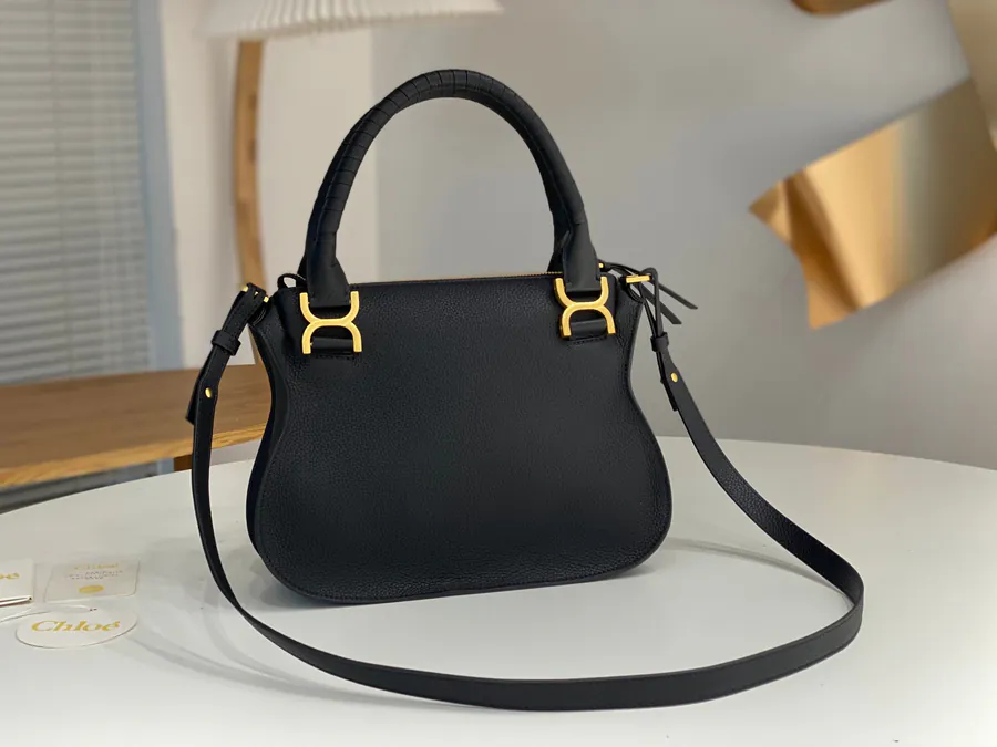Chloe Marcie Bucket Bag in Black
