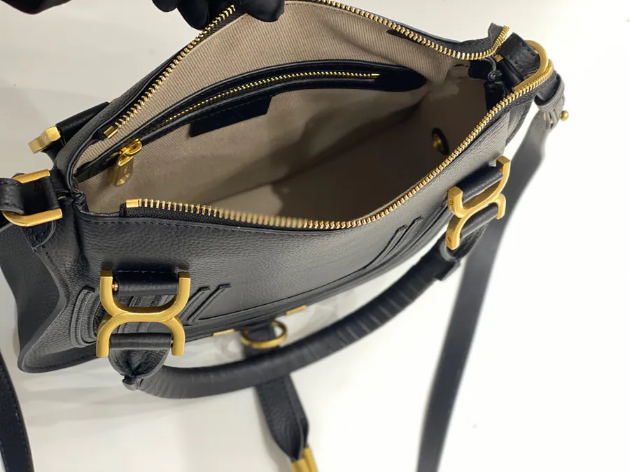 Chloe Marcie Bucket Bag in Black