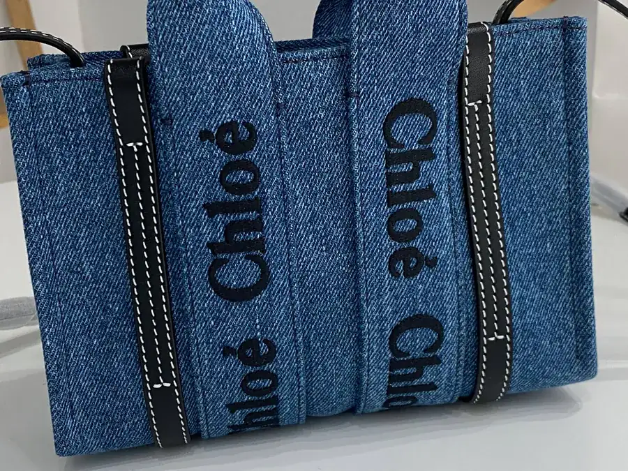 Chloe Woody Mini Tote Bag with Shoulder Strap