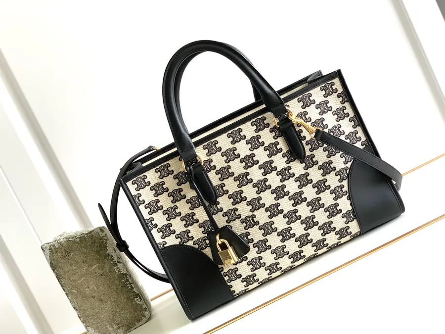 CELIN*22s CABAS刺绣 Mini Tote Handbag