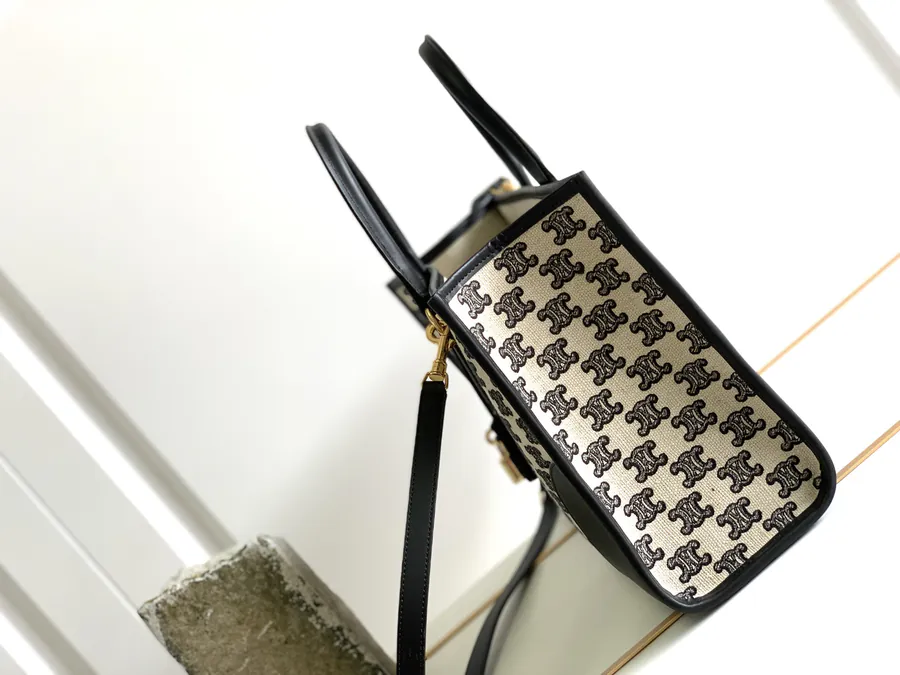CELIN*22s CABAS刺绣 Mini Tote Handbag