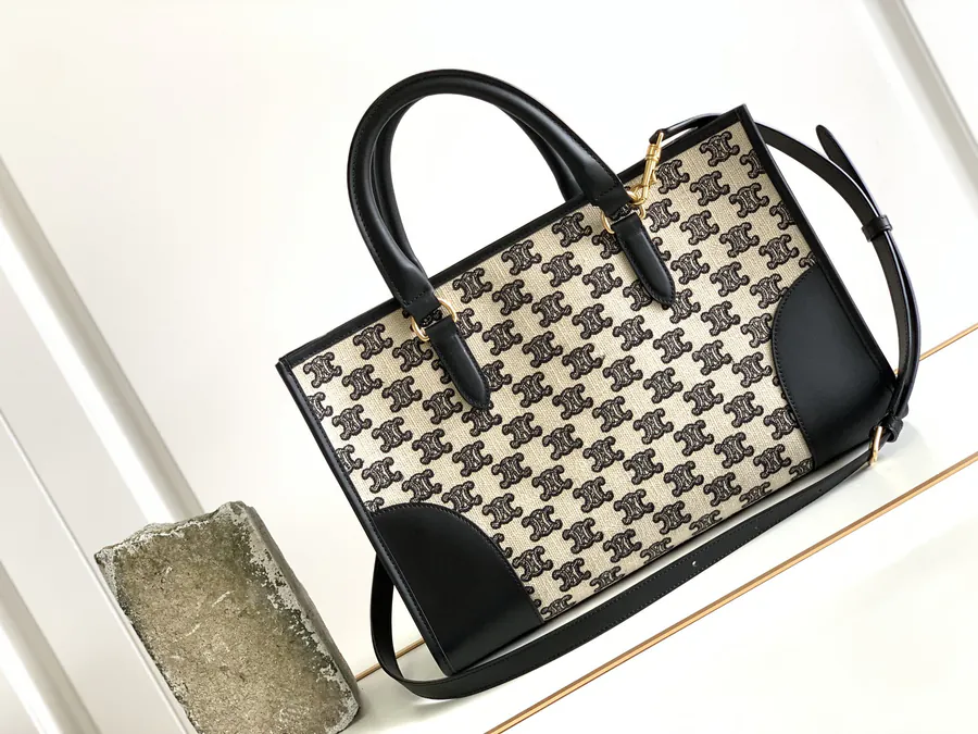 CELIN*22s CABAS刺绣 Mini Tote Handbag