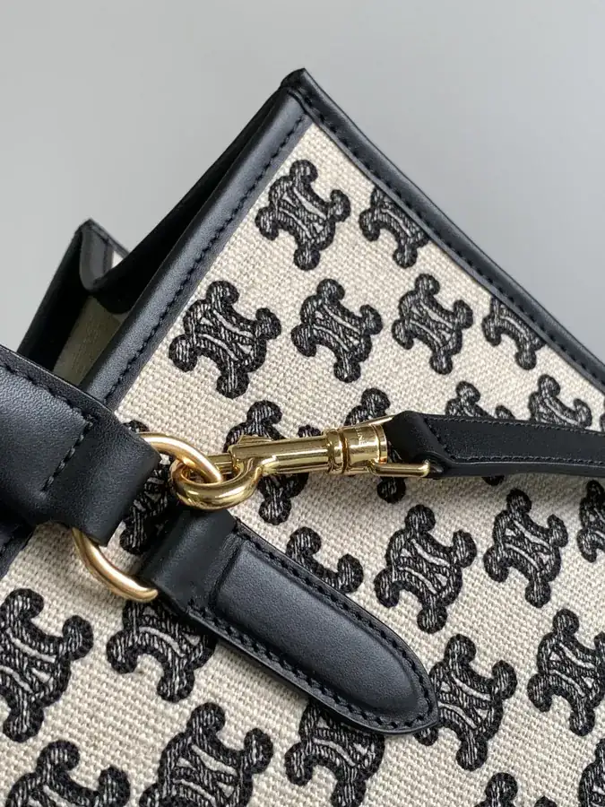 CELIN*22s CABAS刺绣 Mini Tote Handbag