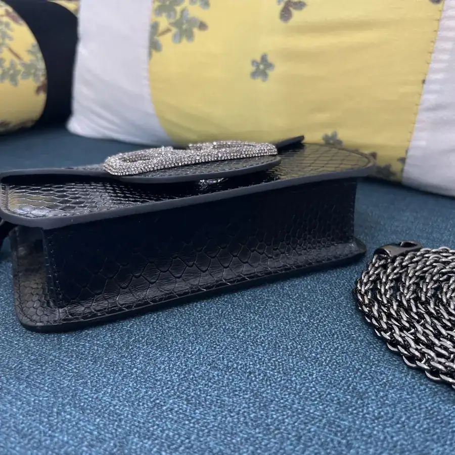 V Garavani Mini Loc Handbag in Snake Print