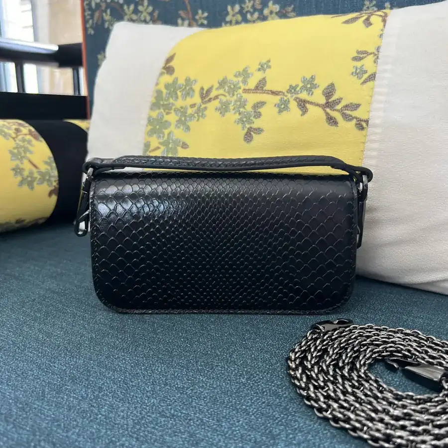 V Garavani Mini Loc Handbag in Snake Print
