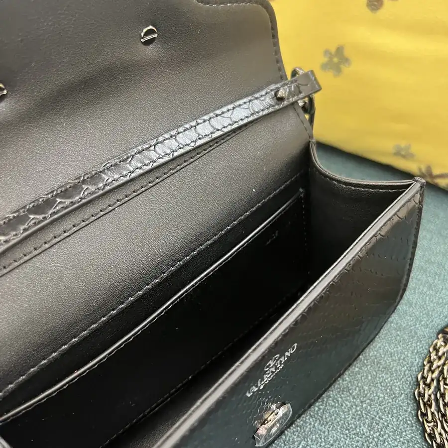 V Garavani Mini Loc Handbag in Snake Print