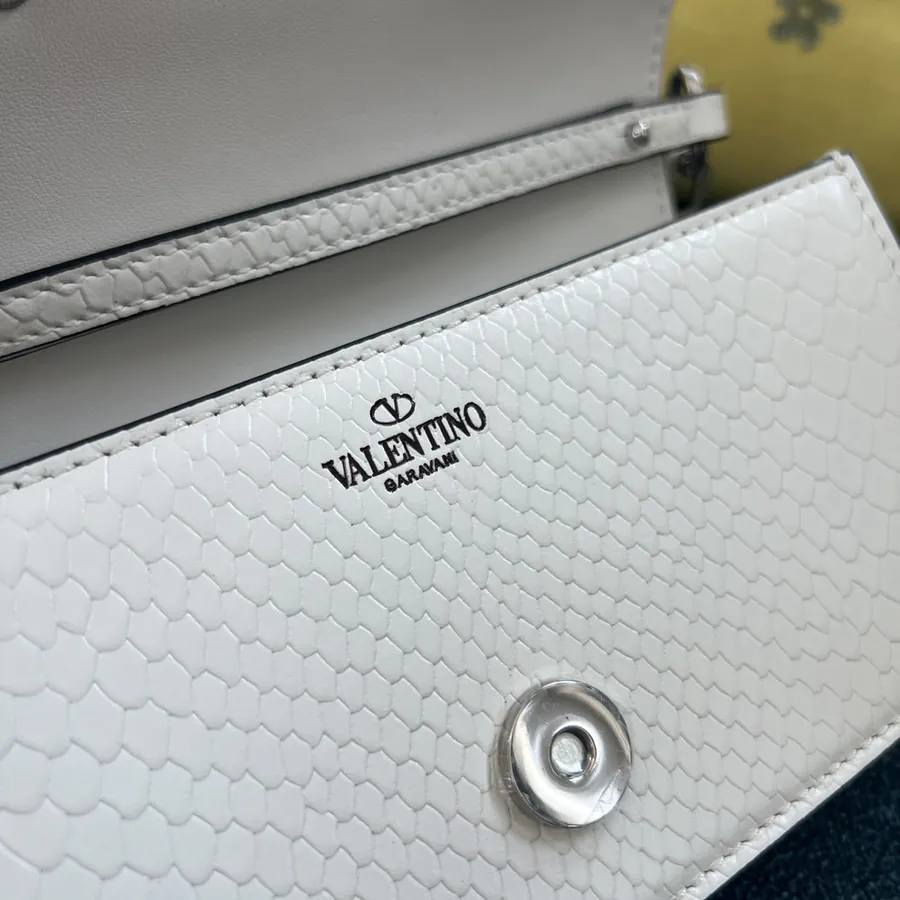 V Garavani MiniLOC Small Handbag with Snake Pattern