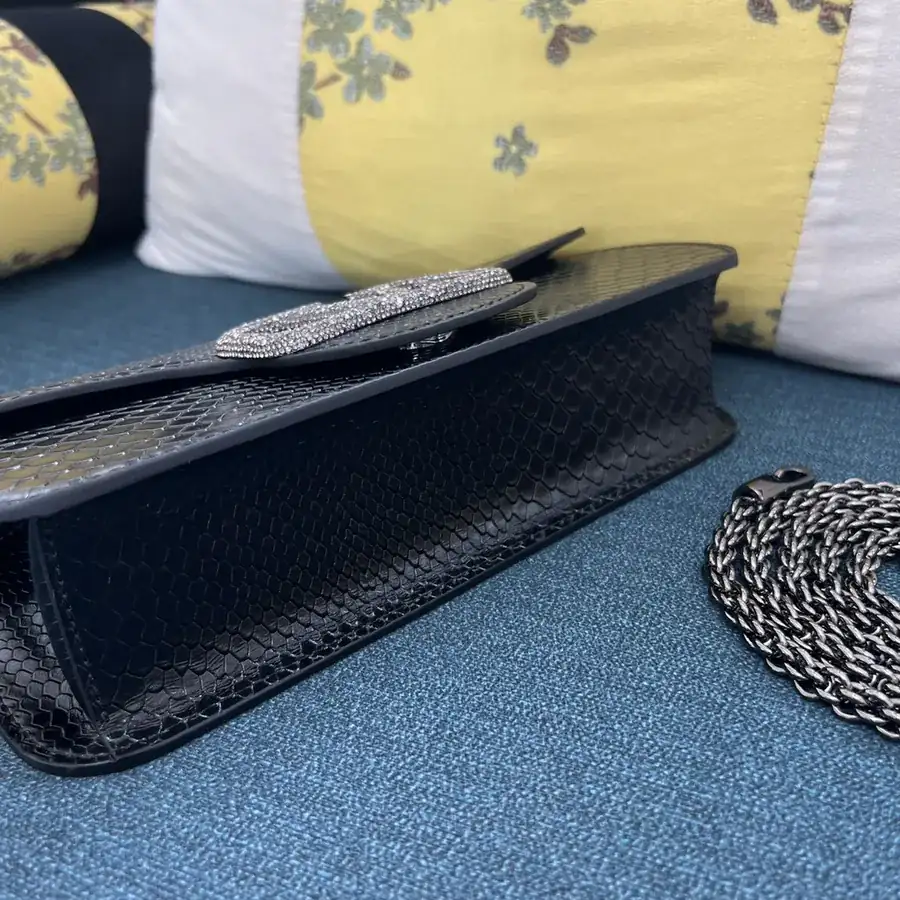 V Garavani Mini Loc Handbag in Snake Print