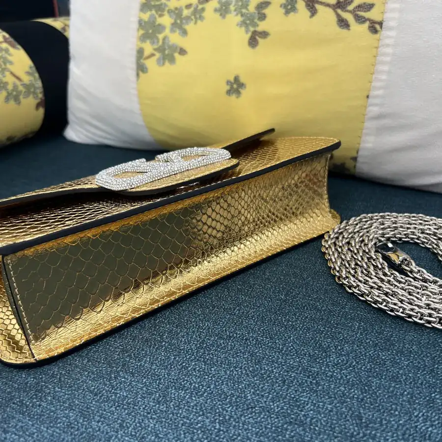 V Garavani Mini Loc Handbag in Snake Print