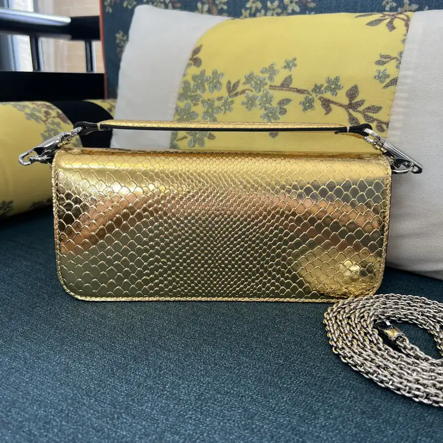 V Garavani Mini Loc Handbag in Snake Print
