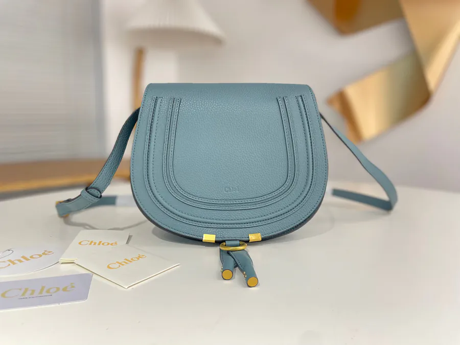 Chloé Marcie Series Bucket Bag in Grained Calfskin