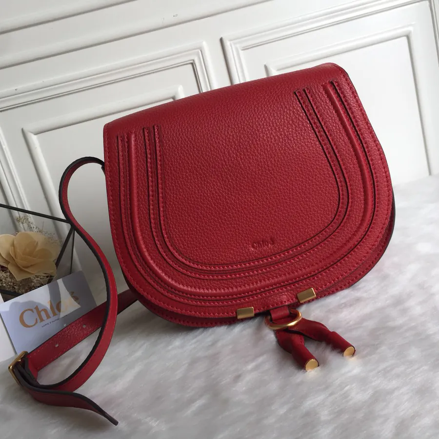 Chloé Windchime Bucket Bag in Grained Calfskin